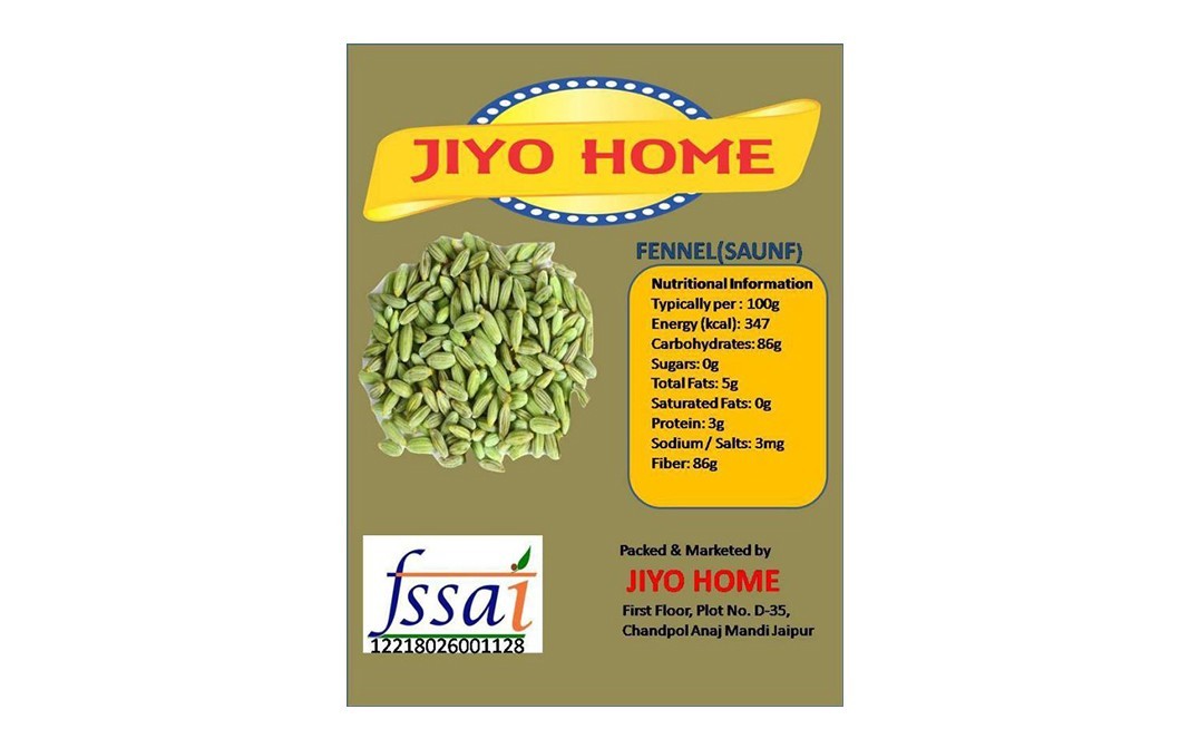 Jiyo Home Fennel (Saunf)    Pack  250 grams
